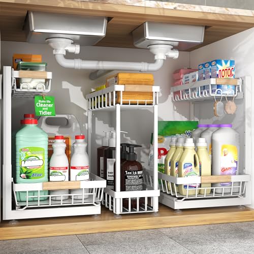Sevenblue 3-Pack 2-Tier Height Adjustable Under Sink | All Products - Image 2