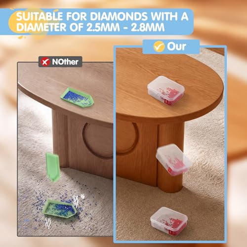 50PCS Diamond Art Storage Containers, 2-in-1 Trays with Lids - Image 6