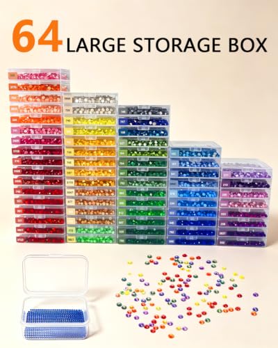 64 PCS Diamond Painting Storage Case, Bead Storage | Home Organization - Image 3