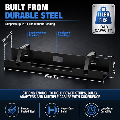 DeskNest Under Desk Cable Management Tray 23.6" – St | All Products - Image 3