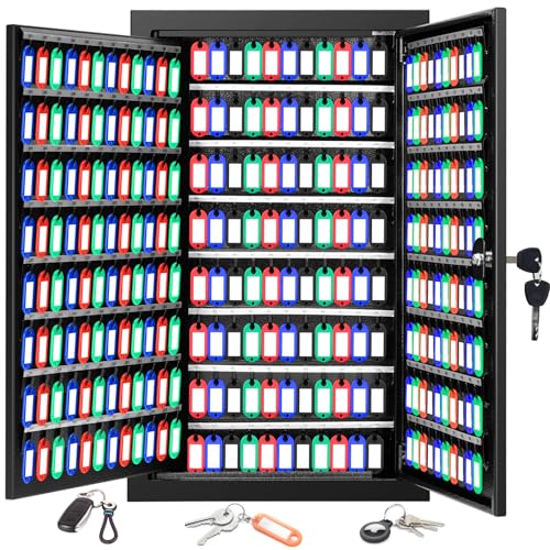 376 Keys Page Flip Key Lock Box Wall Mount with Numbered Hooks & - Image 2