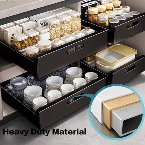 2 Pack Pull Out Drawers for Cabinets, 10" W x16.9" D Pull Out - Image 5