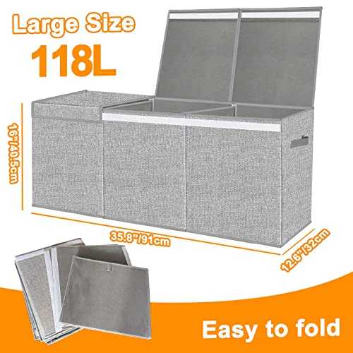 Pantryily Extra Large Toy Box with Lid Foldable Plush Toy - Image 4