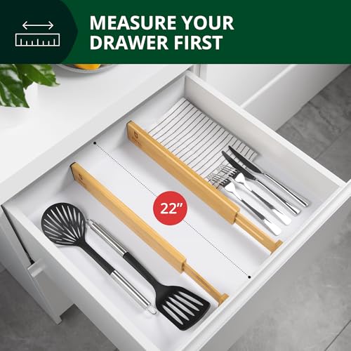 Bamboo Drawer Dividers Organizers, Adjustable Drawer | All Products - Image 7