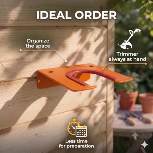 Weedeater Hanger 2 Pack, Heavy Duty Wall Mount for Garage Storage - Image 5