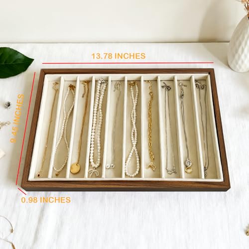Large Jewelry Trays for Drawers Stackable Velvet Jew | Jewelry Organiz - Image 5