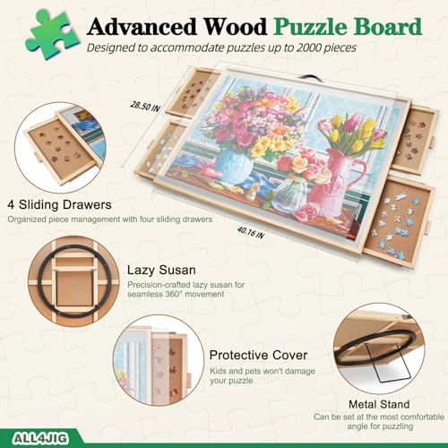 ALL4JIG 2000 Pieces 2-in-1 Tilting & Rotating Puzzle - Image 3