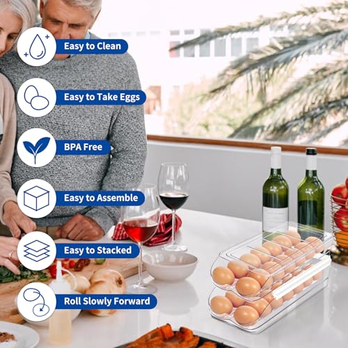 MesRosa Egg Holder for Fridge, Automatic Rolling Egg | All Products - Image 7
