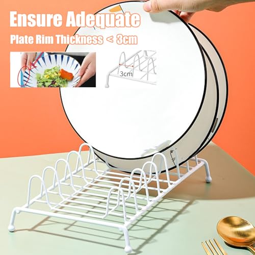 Metal Dish Drying Rack, Vertical Dish Drainer Plates Holder - Image 5