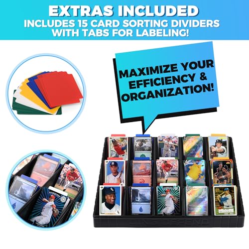 Card Sorting Tray - Stackable Trading Cards Organizer - Image 4