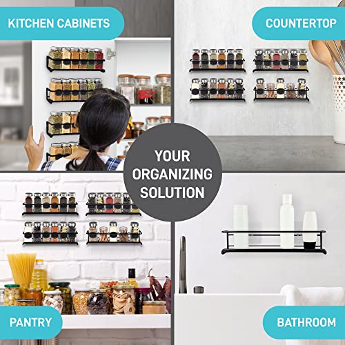 Spice Rack Wall Mounted 4 Tier – Space-Saving Kitchen - Image 6