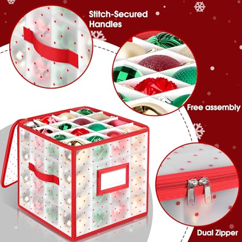 BlessedSeason Christmas Ornament Storage Box | Home Organization - Image 7