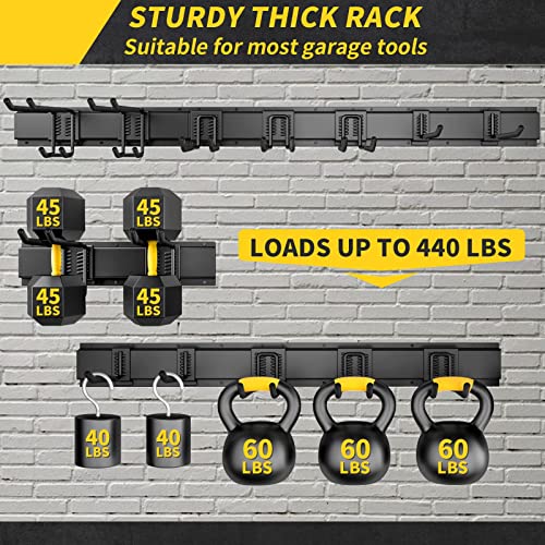 UUP 48" Garage Tool Organizer Wall Mount, 440lbs Garden Garage - Image 3