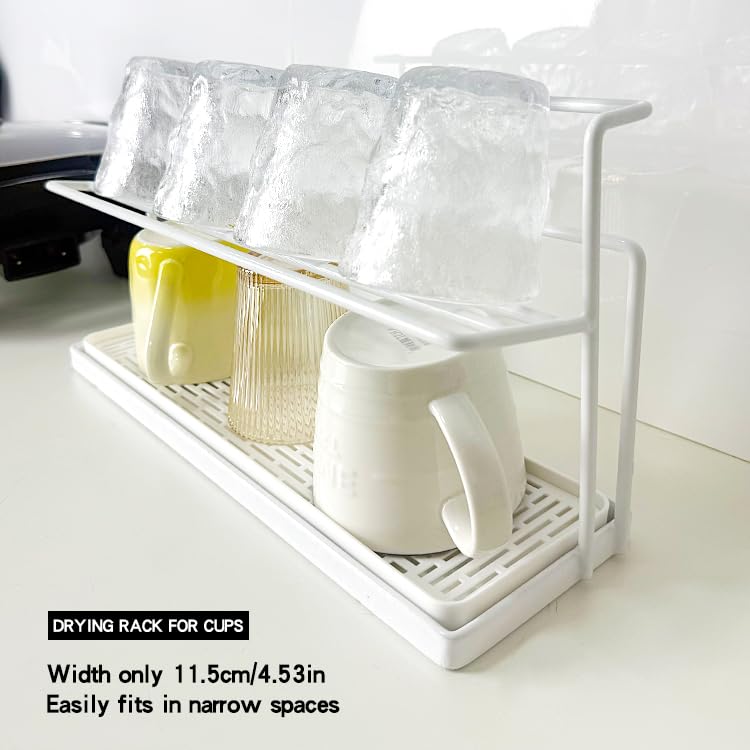 2-Tier Space-Saving Drain Rack with Removable Tray - Image 3