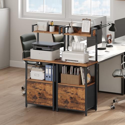 MAHANCRIS Printer Table with Storage, Home Printer Stand - Image 3