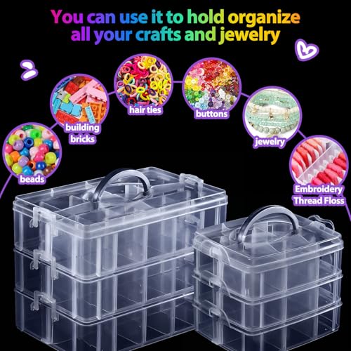 Bead Organizer, Funtopia 2 Pack Craft Storage | Home Organization - Image 4