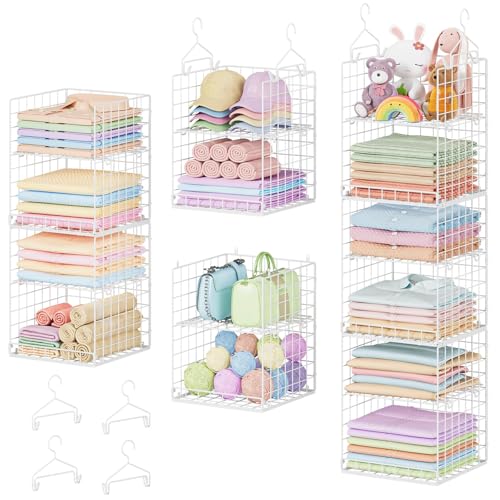 Yuyetuyo 6 Tier Raised-Height Hanging Closet Organizer, Stackable - Image 2