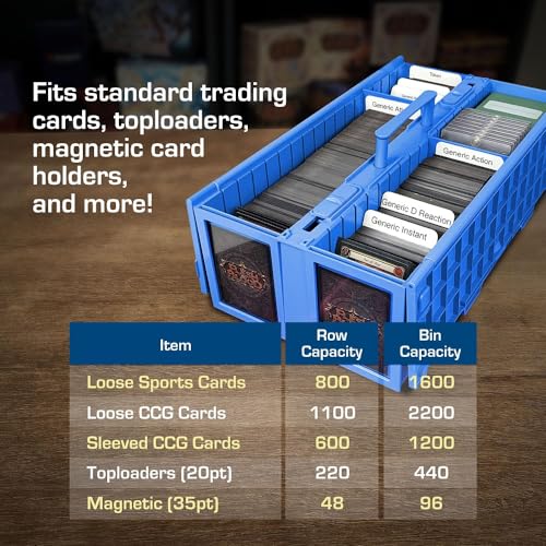 BCW Collectible Card Bin – (Single, Blue) | Holds up - Image 6