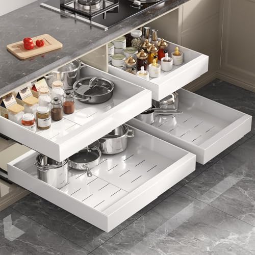 Seinloes 2 Pack Pull Out Cabinet Organizer 22" Deep, | All Products - Image 7