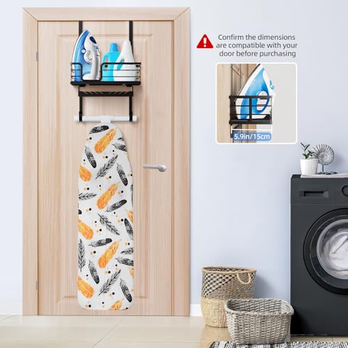 TJ.MOREE Over the Door/Wall Mount Ironing Board Hanger - Image 4