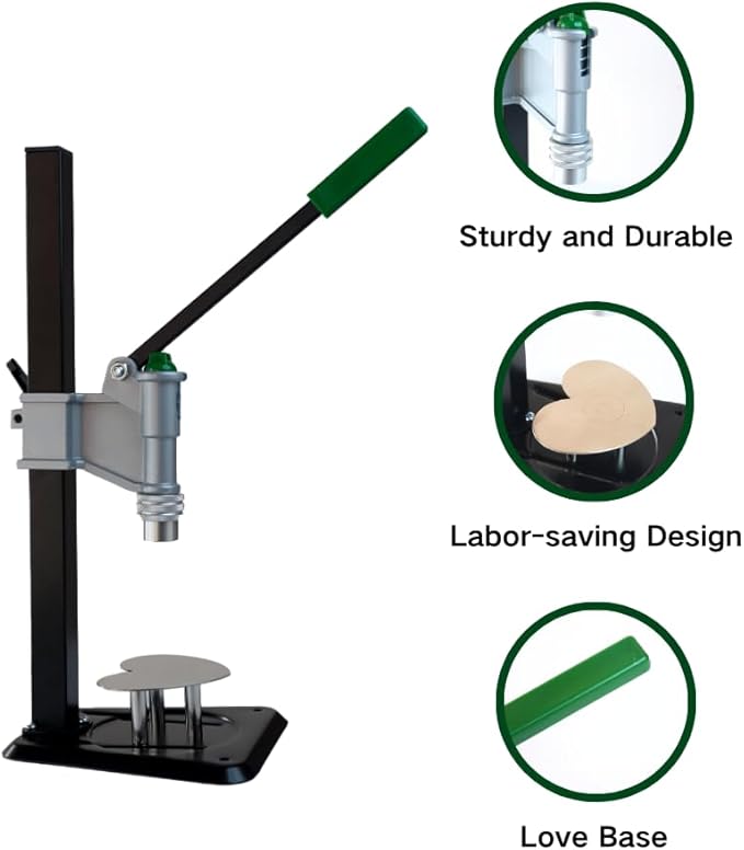 Manual Short Base Desktop Perfume Bottle Cap Sealer, 13-20mm Cap Diameter, Hand Operated Closure Tool (20mm)