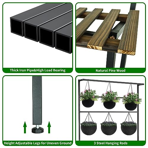 Large Plant Stand, Indoor Outdoor - Image 6