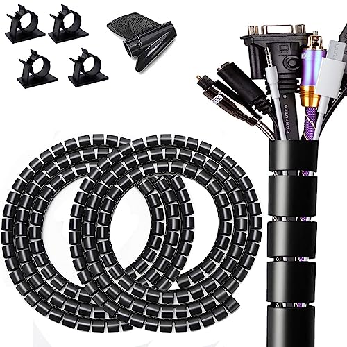 Large PC Cable Management Tube Sleeve Under Desk Wire Organizer - Image 2