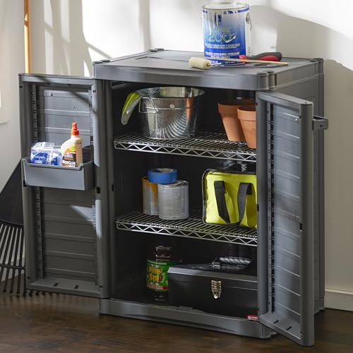Gracious Living MaxIt 2-Shelf Lockable Utility Storage - Image 6