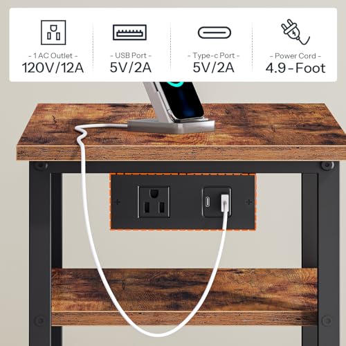 HOOBRO Printer Stand with Hanging File Drawer, Rolling - Image 6