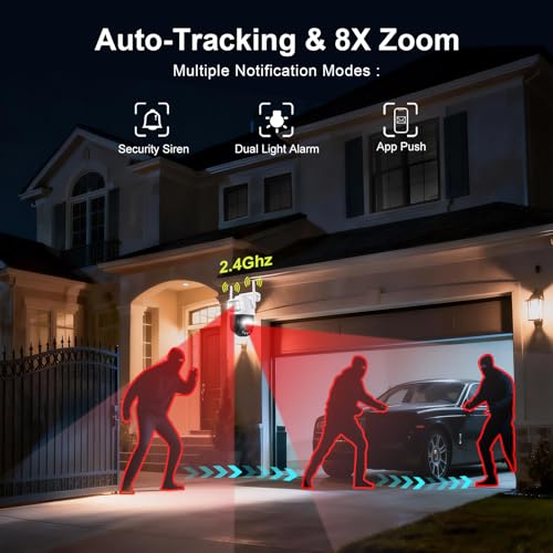 PTZ Outdoor Indoor Camera Wired 3 Lens, 32GB Local Storage - Image 5