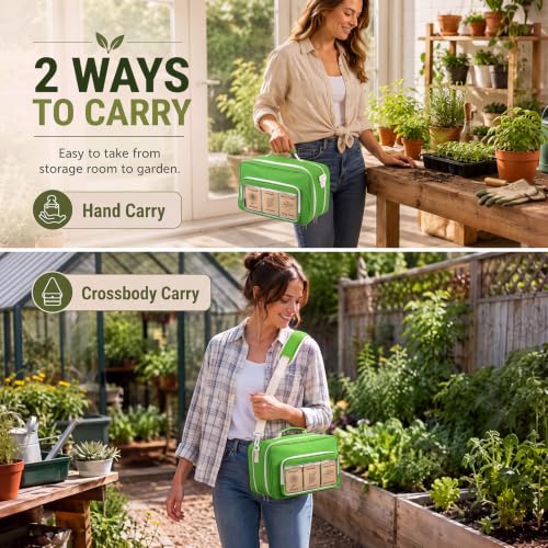 2 Layer Seed Storage Organizer Kit Large Capacity Seed Binder Bag - Image 8