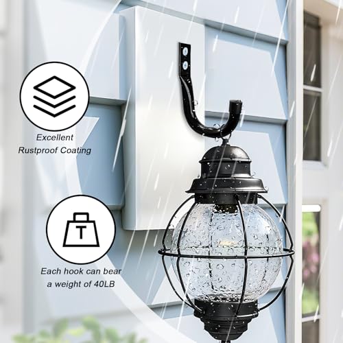 KURUI Metal Wall Hooks for Hanging Heavy Duty, 6Pcs Garage - Image 7