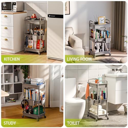 Sorgion 3 Tier Rolling Cart Organizer,Laundry Room B | All Products - Image 8