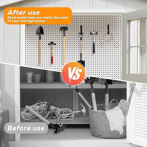 9 Pack Storage Shed Hooks Compatible | Home Organization - Image 5