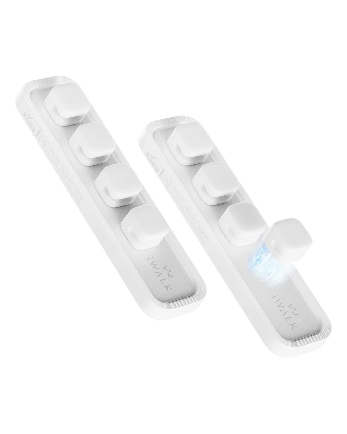 iWALK Magnetic Cable Holder, Reusable Adhesive Desktop Cord - Image 1