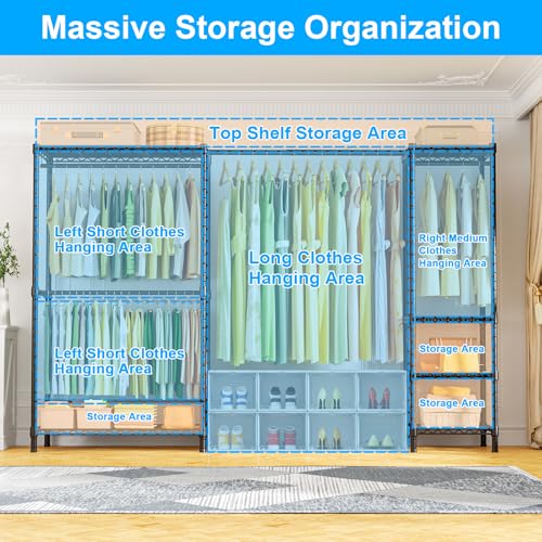 E10 Clothes Rack（With Stretchable Hanger Rod）Freestanding - Image 5