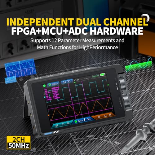 FNIRSI DS215H 2-in-1 Handheld Oscilloscope 50MHz, 2 Channel - Image 5