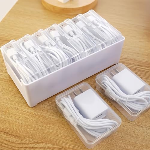 7 Case Cable Storage Box with Cable Straps and Label Stickers - Image 6