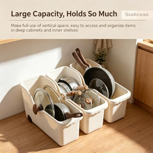 Extra Large Cream Rolling Under Sink Storage Bin wit | All Products - Image 3