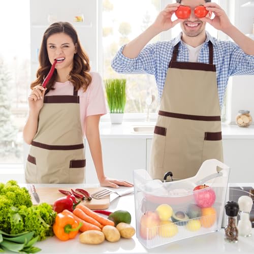 Beeveer 4pcs Plastic Freezer Organizer Bin with Wheel, 10 x 13.3 - Image 3