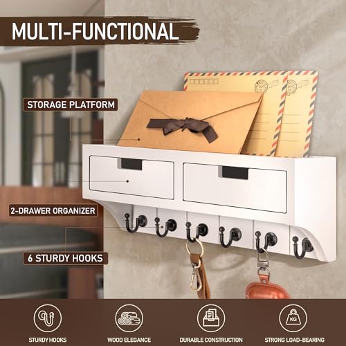 Rebee Vision Key Holder Wall Mount with Drawers for Apartment - Image 4