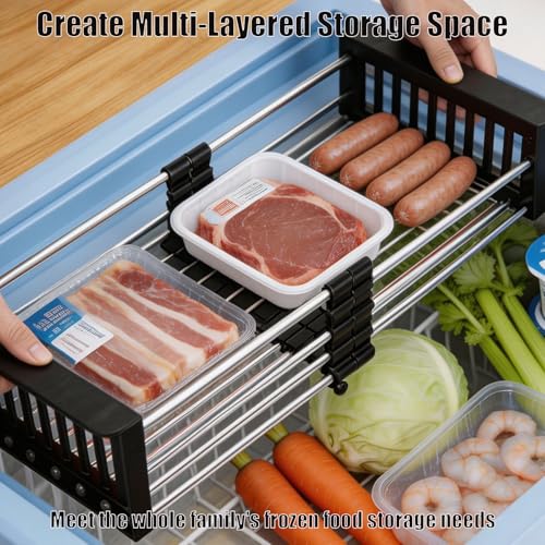 2 Pack Expandable Freezer Baskets for Chest Freezer - Image 6