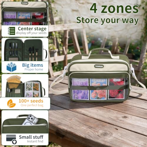 Seed Storage Organizer for Gardeners, Front Pocket | Home Organization - Image 5
