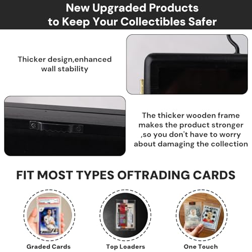 Card Display Case, 4 Pack Trading Card Display Frame Wall Mount - Image 6