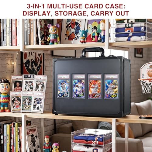 Graded Card Storage Box with 4-Slot Display Window | Home Organization - Image 8