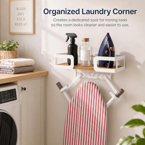 Ironing Board Holder Wall Mount, T&Y‑Shaped Wall Hanger - Image 8