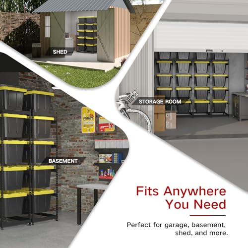 27 Gallon Tote Storage Rack, Heavy-Duty Storage Bin Rack - Image 7