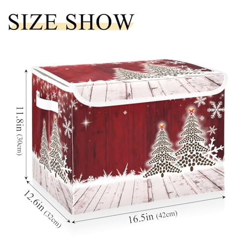 senya Christmas Storage Baskets Collapsible Bins | Home Organization - Image 4