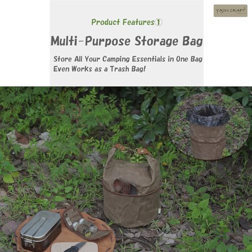 Camping Cookware Storage Bag, Canvas Organizer for Pots - Image 5