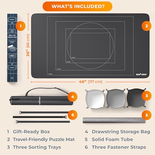 The Original Newverest Jigsaw Puzzle Mat Roll Up, Saver - Image 3